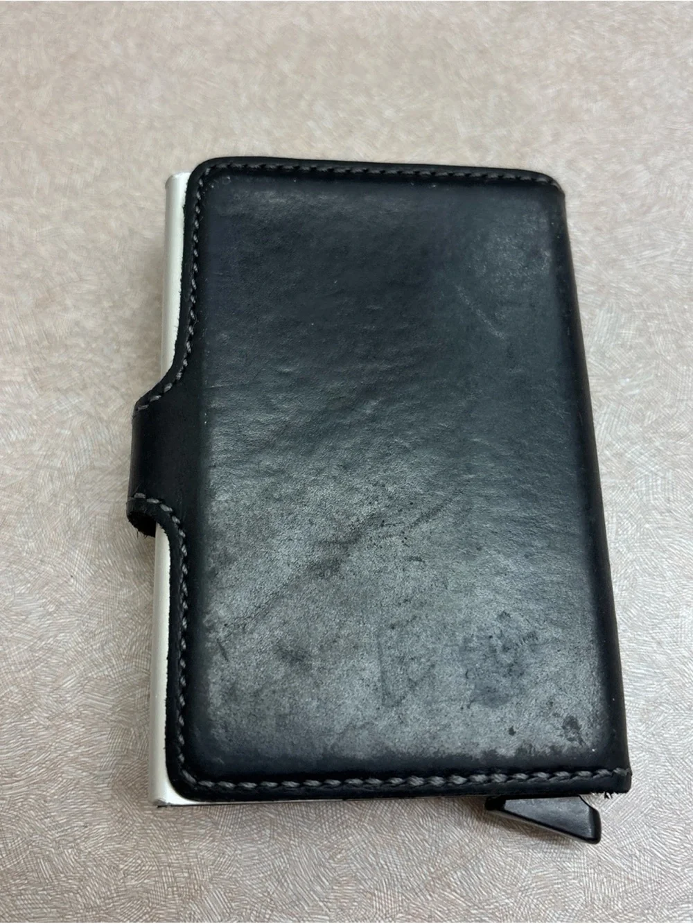 Secrid Mini Wallet Black Leather RFID Card Protector Pop-Up Minimalist Holland